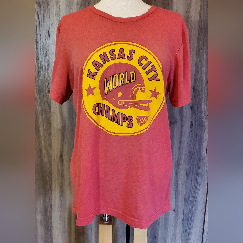 Kansas City World Champs. Charlie Hustle Vintage Tshirt. Womens Medium.